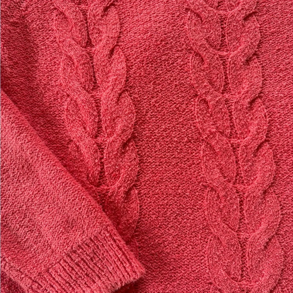 J. Crew Cable Knit Crew Neck Sweater